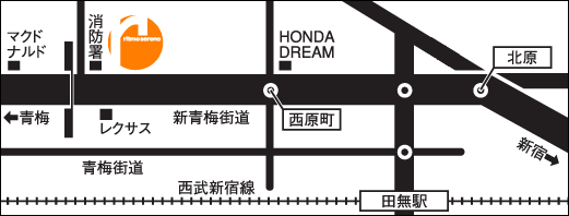 ritmo sereno アクセスマップ